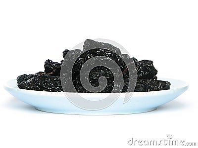 Dried prunes Stock Photo