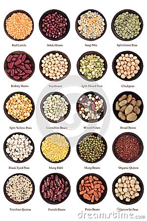 Dried Pulses Stock Photo