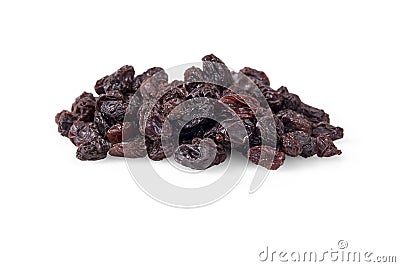 Dried Raisins Isolated On White Stock Photo