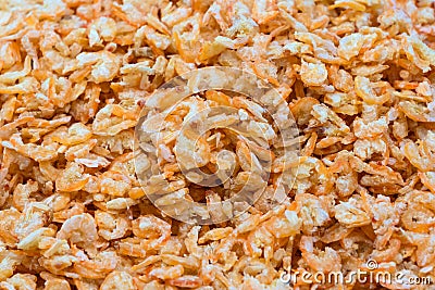Dried shrimp is the traditional food and favorite preserve Stock Photo