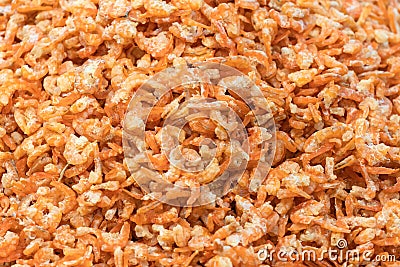 Dried shrimp is the traditional food and favorite preserve Stock Photo