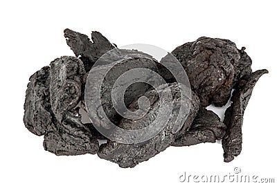 Dried Shu Di Huang or Rehmannia Glutinosa Root Stock Photo