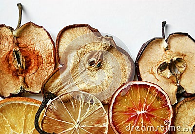 Dried slices of fruits Stock Photo