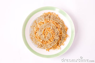 Dried small shrimps,chinese food Stock Photo