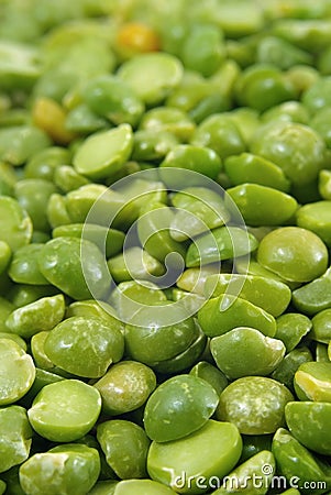 Dried split peas macro Stock Photo