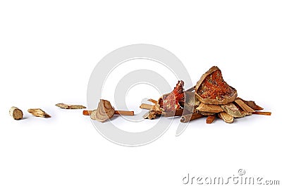 Dried Thai Herbs Stock Photo