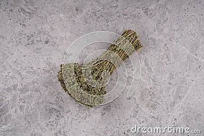 Dried thyme bunch concept photo Stock Photo