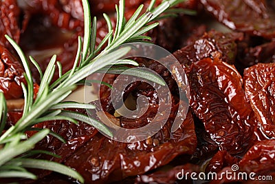 Dried tomatos Stock Photo