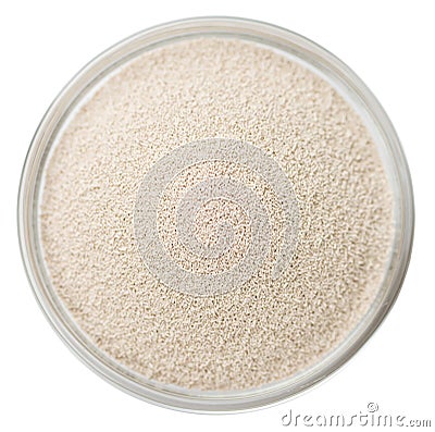 Dried Yeast (isolated on white) Stock Photo