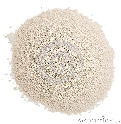 Dried Yeast (isolated on white) Stock Photo