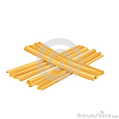 Dried yuba sticks or Fuzhu or tofu skin Vector Illustration