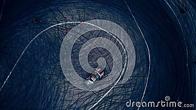 Drift car on the highway in Kuryanovo. Moscow. 01.05.2022. Editorial Stock Photo