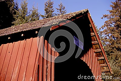 Drift Creek Covered Bridge 11629 Stock Photo