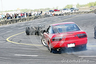 Drift racing Stock Photo