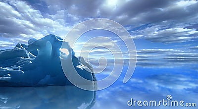 Drifting Iceberg Stock Photo