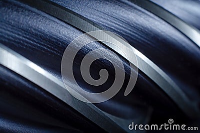 Drill bit blades Stock Photo