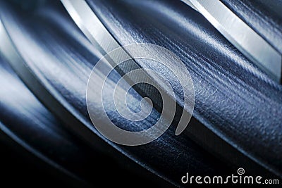 Drill bit blades abstract Stock Photo