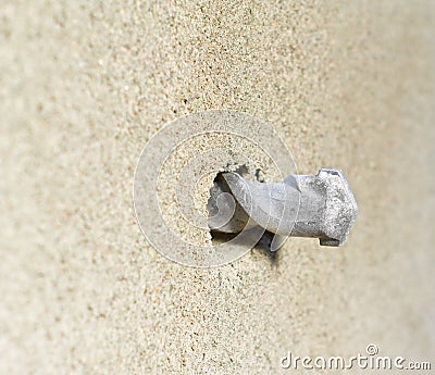 Drill in concrete Stock Photo