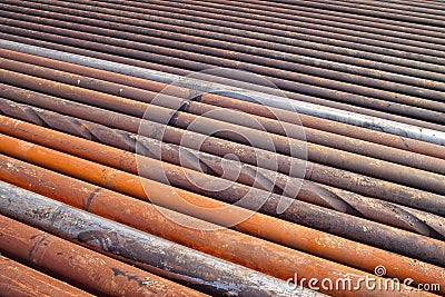 Drill pipe Stock Photo