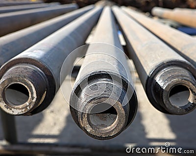 Drill Pipe Stock Photo