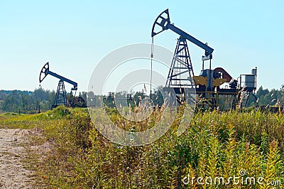 Drilling, drilling, boring, gas, oil, mining, processing, production Stock Photo