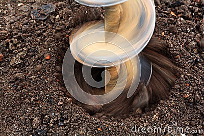 Drilling drill ground drill drilling Stock Photo