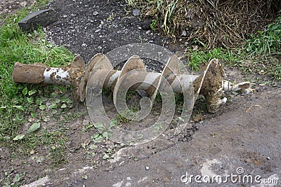 Drilling drill ground drilling engineering industrial mining, Stock Photo