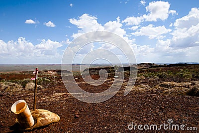 Drilling Field for Mining Exploration - Pilbara - Australia Stock Photo