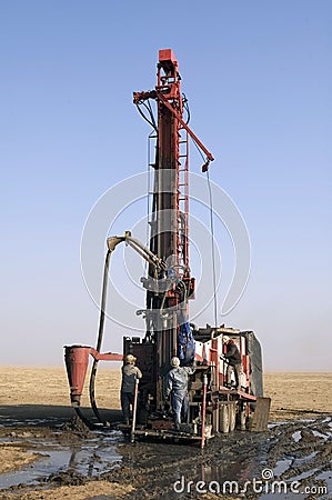 Drilling rig Stock Photo