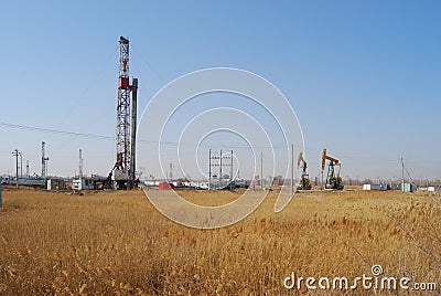 Drilling rig Stock Photo