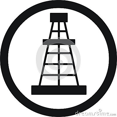 Drilling rig Vector Illustration