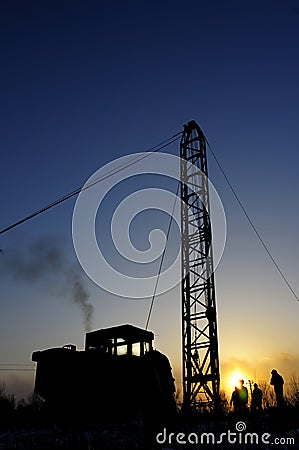 Drilling tower Stock Photo