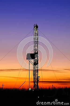 Drilling tower Stock Photo