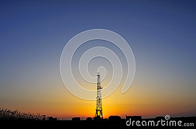 Drilling tower Stock Photo