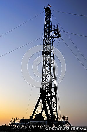 Drilling tower Stock Photo