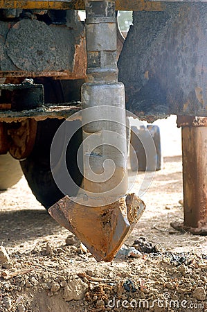 Drilling of a well in Burkina Faso Faso Editorial Stock Photo