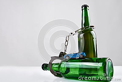 Drink drive composition. Stock Photo