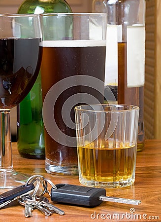 Drink driving Stock Photo