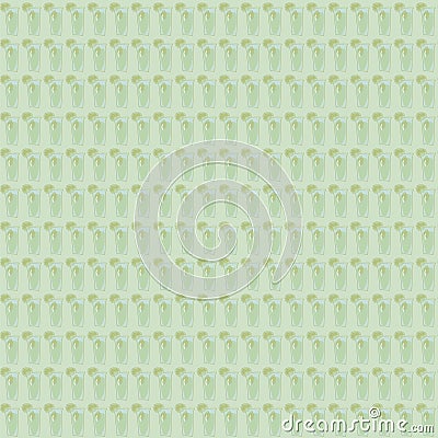 Drink mojito mint green light seamless pattern of glasses with lime vector background Vector Illustration