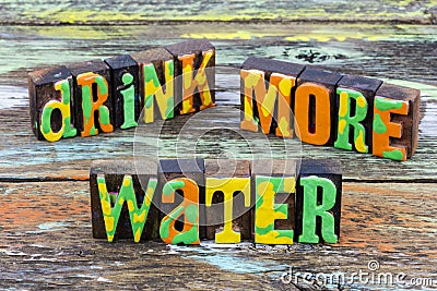 Drink more water stay hydrated healthy lifestyle hydration Stock Photo