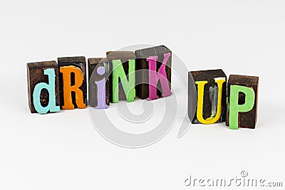 Drink up finish coffee move on forward good morning Stock Photo