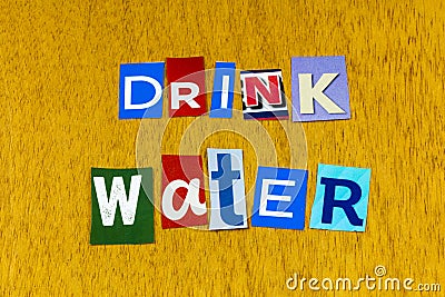Drink water hydrate hydration healthy lifestyle natural thirst Stock Photo