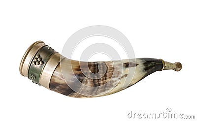 Drinking horn Stock Photo