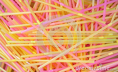 Drinking Straws for Soda, Milkshakes, Smoothies, Hot Drinks and More Stock Photo