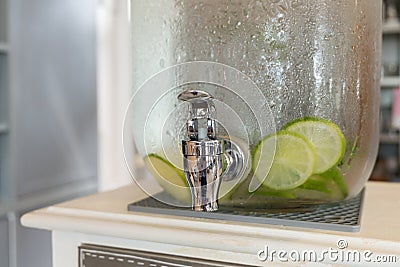 Drinking water tank Stock Photo