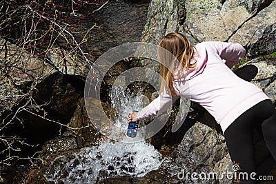 Drinking water Stock Photo