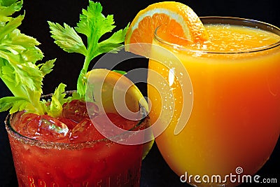 Drinks for brunch Stock Photo