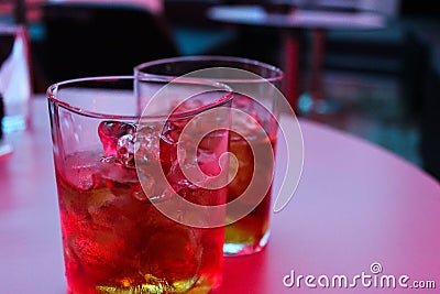 Drinks with ice Stock Photo