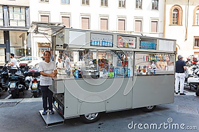 Drinks kiosk Editorial Stock Photo