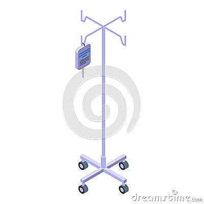 Drip stand icon, isometric style Stock Photo